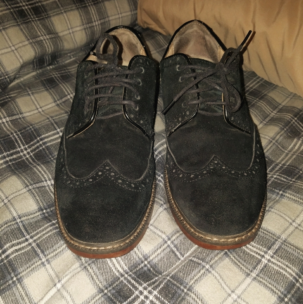 G.H.Bass &Co. Black Mens saddle type shoe